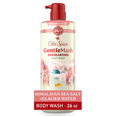 Old Spice Men's Body Wash for Men, Himalayan Sea Salt , 24/7 Shower Fresh, 18 oz, Exfoliation + Moisturization, 26oz