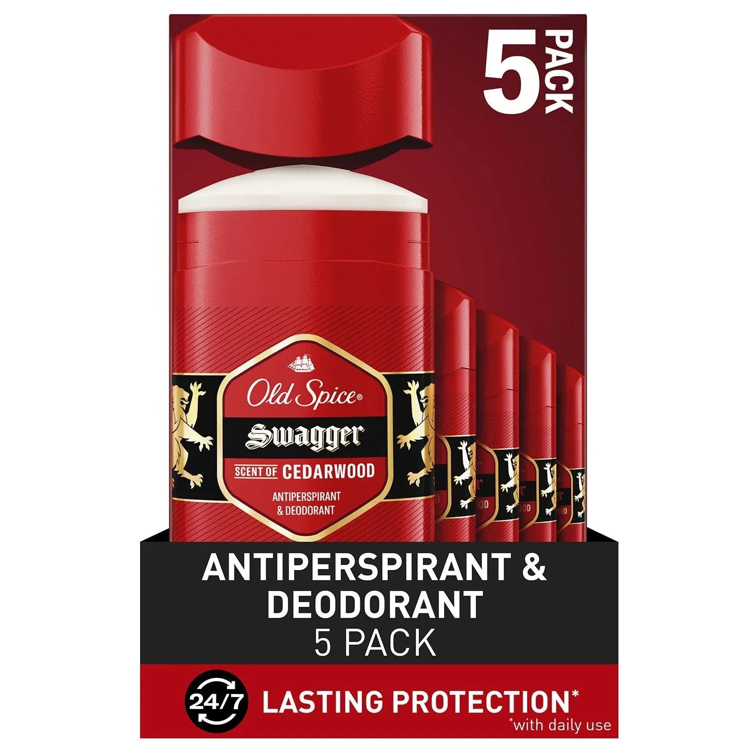 Old Spice Swagger Antiperspirant & Deodorant for Men, 2.6 oz., 5 pk. - USA MEGA SHOP