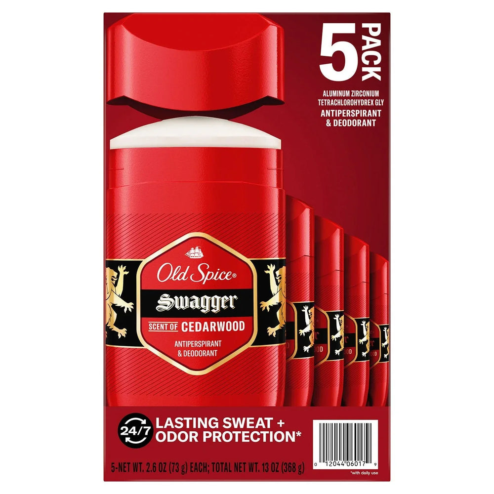 Old Spice Swagger Antiperspirant & Deodorant for Men, 2.6 oz., 5 pk. - USA MEGA SHOP