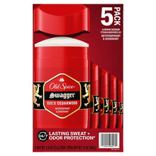 Old Spice Swagger antiperspirant deodorant 5-pack, red bottles with 24/7 protection