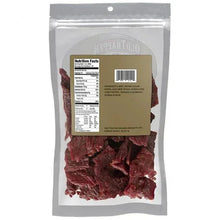Old Trapper Old Fashioned beef jerky pouch with nutrition label and jerky