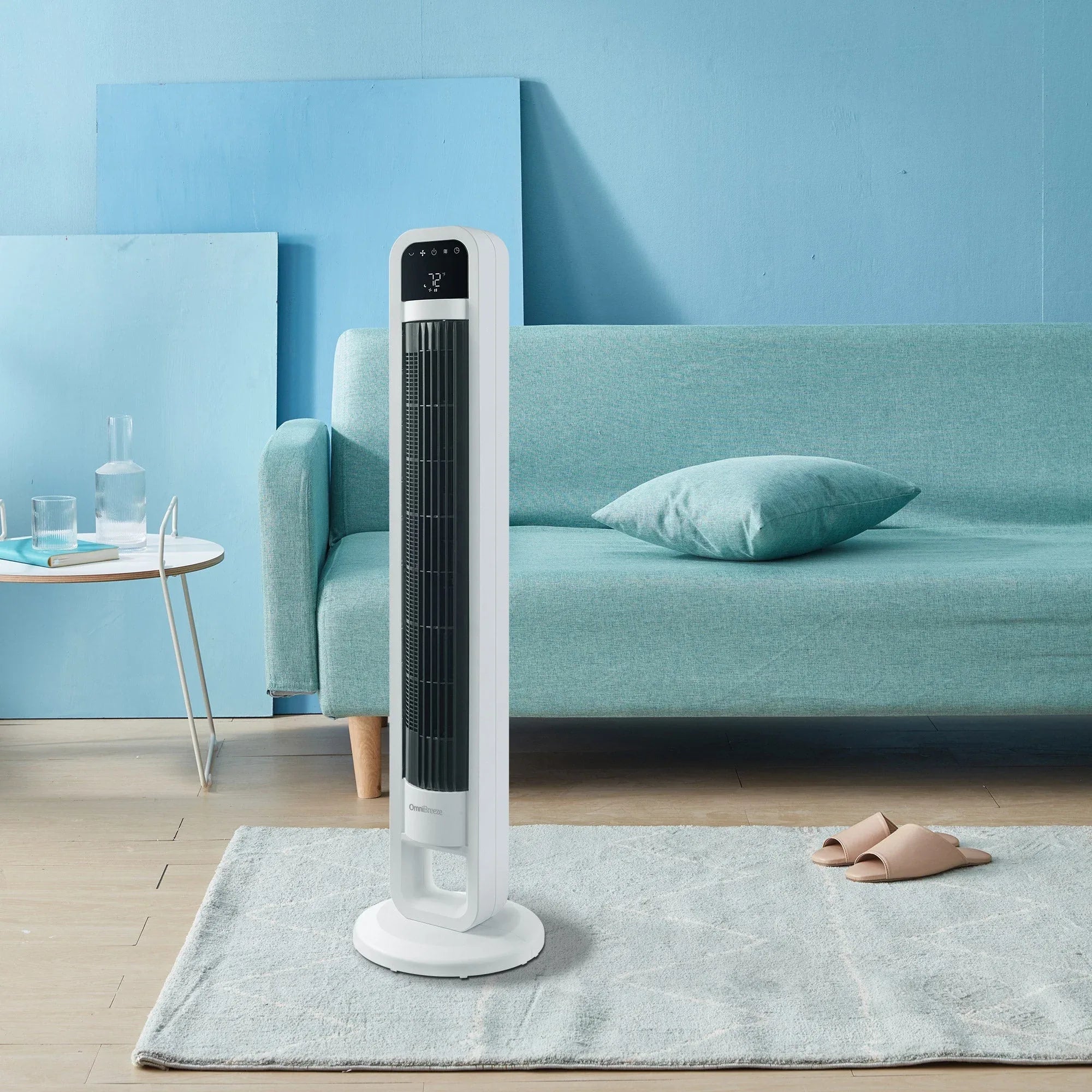 OmniBreeze Tower Fan with Internal Oscillation and Wi-Fi - USA MEGA SHOP