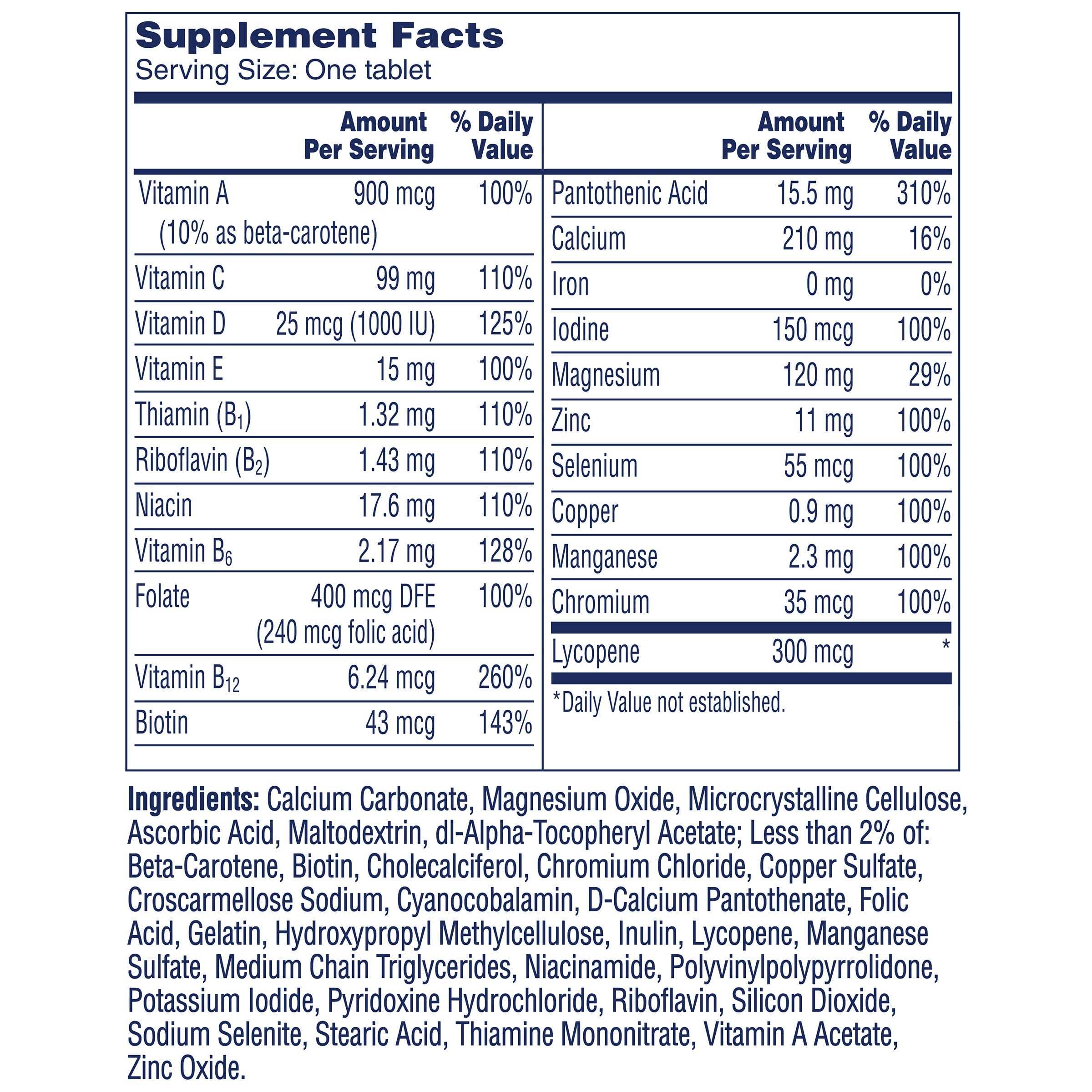 One A Day Men's Multivitamin, 300 Tablets