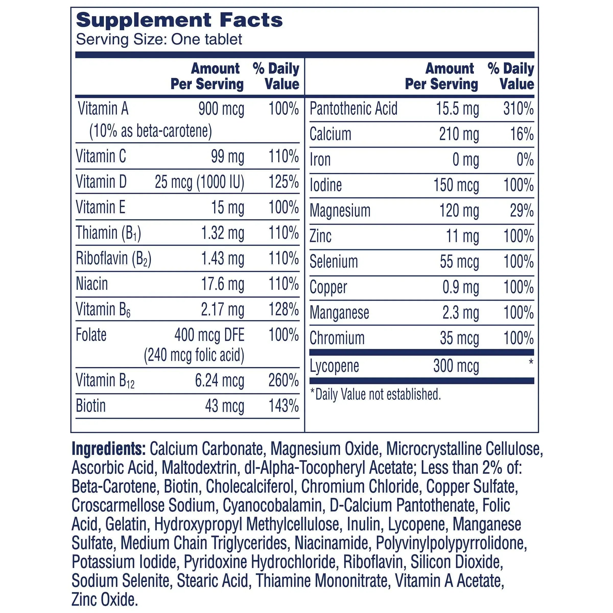 One A Day Men's Multivitamin, 300 Tablets