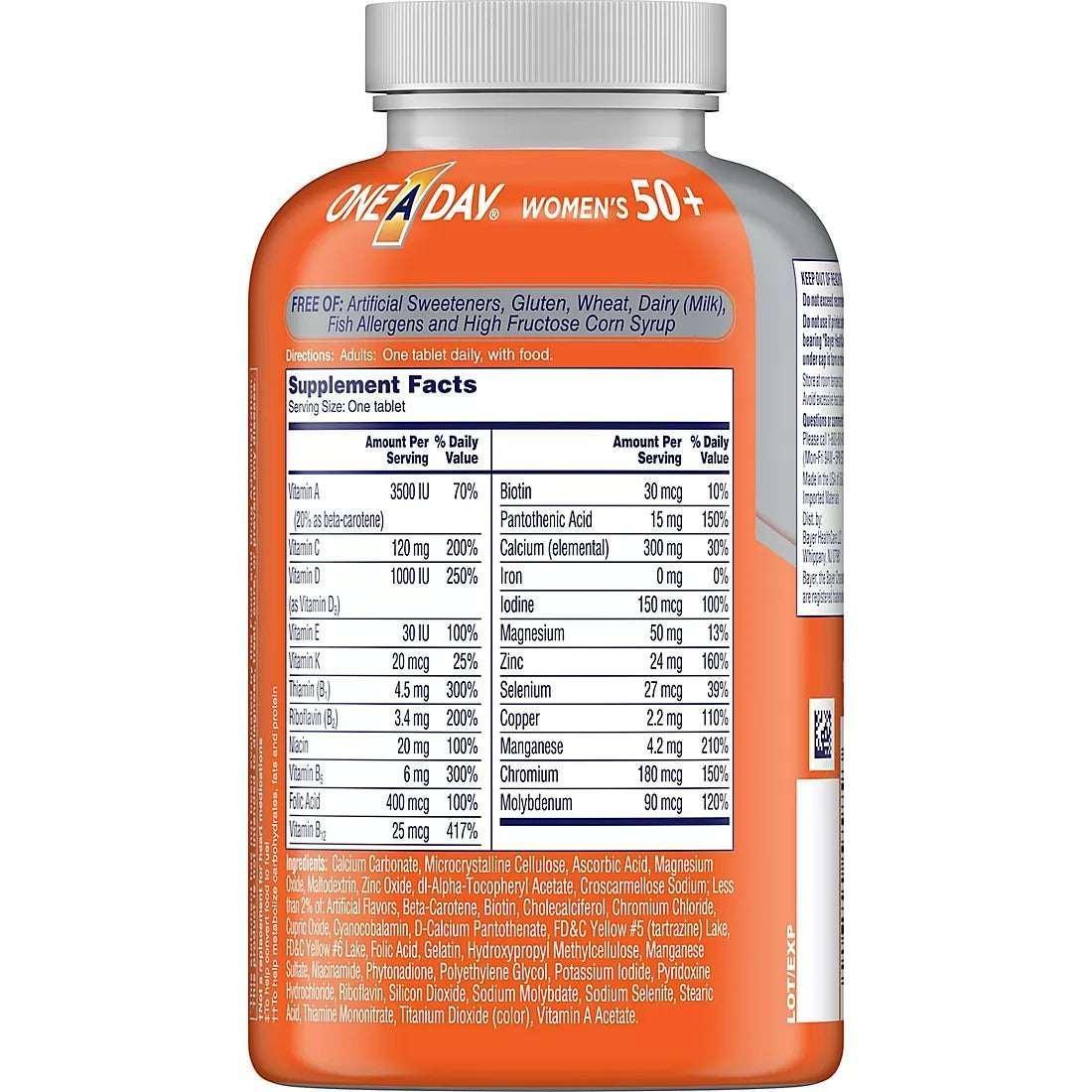 One A Day Women’s Multivitamin and Multimineral Supplement Tablets, 300 Count