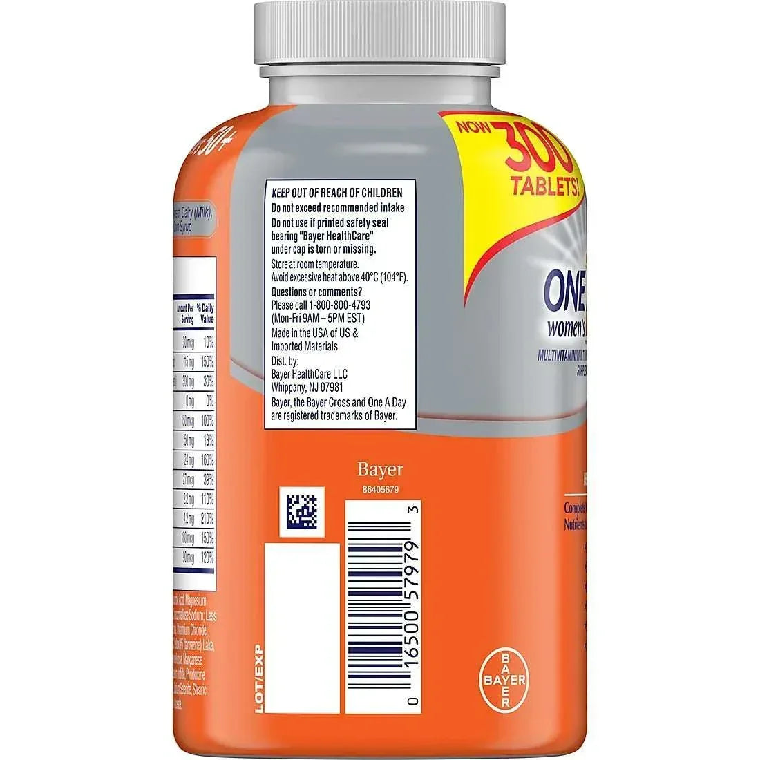 One A Day Women’s Multivitamin and Multimineral Supplement Tablets, 300 Count