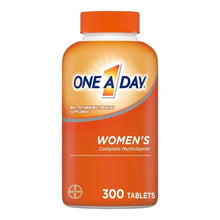 One A Day Women’s multivitamin bottle with orange cap, 300 tablets