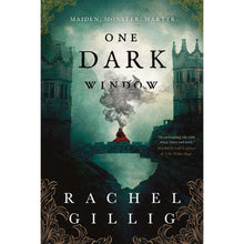 Paperback novel cover with teal castle skyline and large dark title lettering.