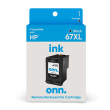 Remanufactured ink cartridge, black 67XL, onn. branding on retail packaging