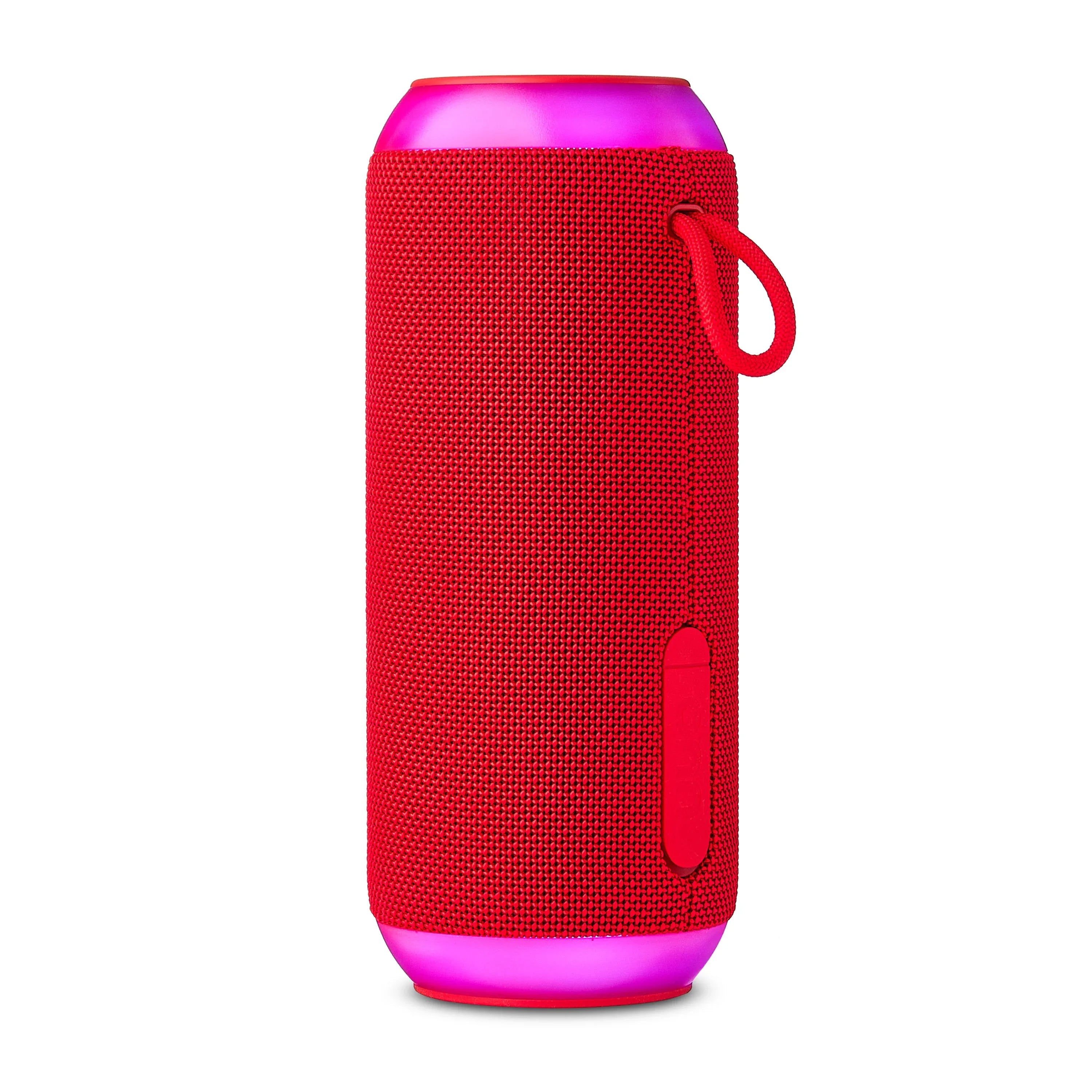 onn Large Rugged Speaker with Bluetooth Wireless Technology and LED Lighting, Camo