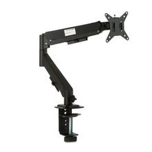 Spring-assisted desk monitor mount, black, VESA plate with adjustable arm