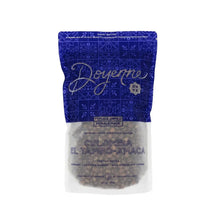 Whole bean coffee bag with blue top and Colombia El Tambo-Amacía label