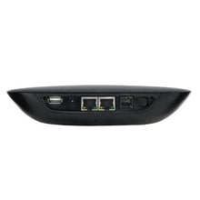 Wireless home phone base underside with Ethernet, power, and service ports