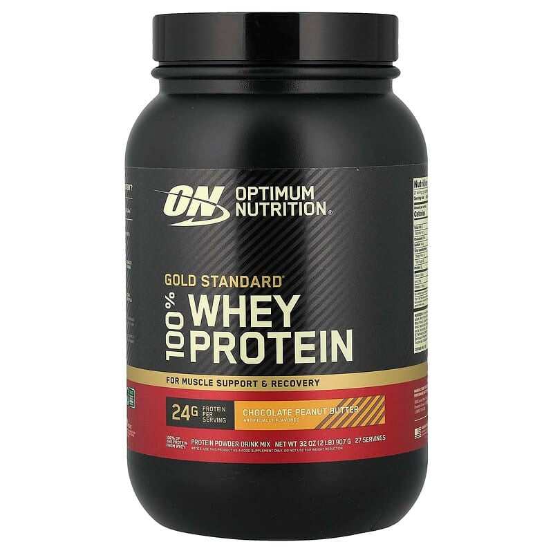 Optimum Nutrition, Gold Standard® 100% Whey Protein, Double Rich Chocolate, 1.98 lb (899 g)