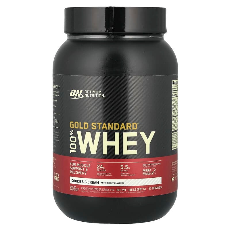 Optimum Nutrition, Gold Standard® 100% Whey Protein, Double Rich Chocolate, 1.98 lb (899 g)