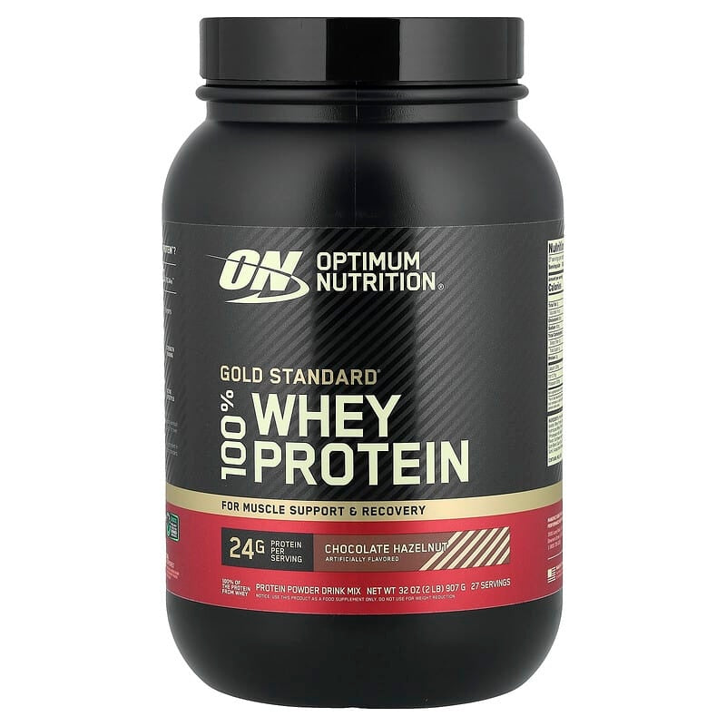 Optimum Nutrition, Gold Standard® 100% Whey Protein, Double Rich Chocolate, 1.98 lb (899 g)