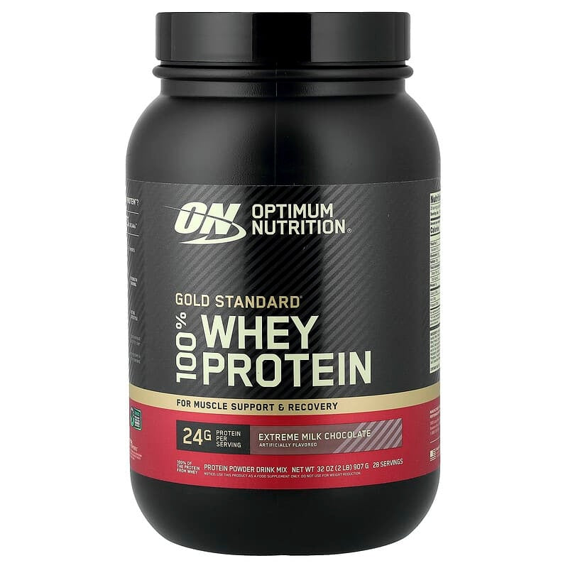 Optimum Nutrition, Gold Standard® 100% Whey Protein, Double Rich Chocolate, 1.98 lb (899 g)