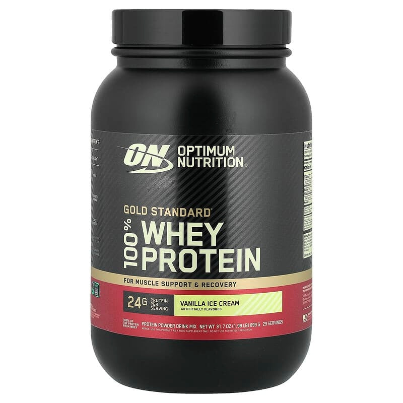 Optimum Nutrition, Gold Standard® 100% Whey Protein, Double Rich Chocolate, 1.98 lb (899 g)