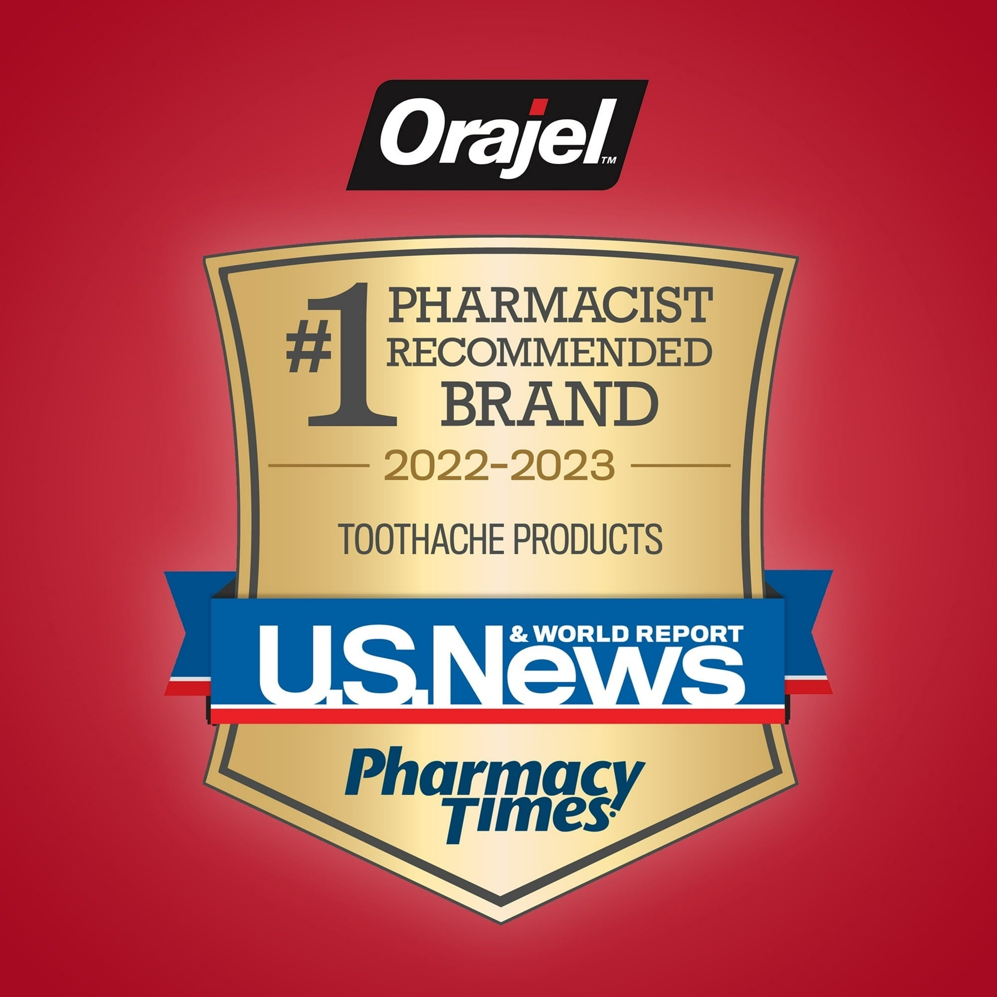 (4 pack) Orajel 4X Medicated Oral Pain Gel for Toothache & Gum Pain, 0.25 oz