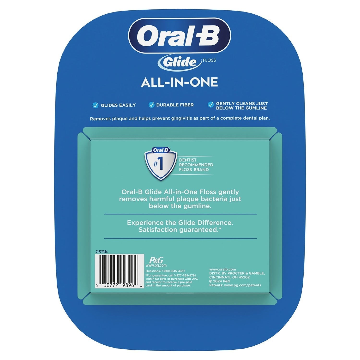 Oral-B Glide All-In-One Mint Flavor Dental Floss, 44 m, 6 pk.