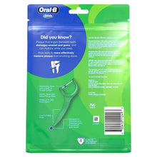 Glide floss picks bag back panel with barcode and care details