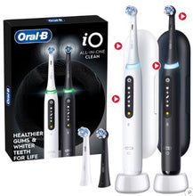 Rechargeable electric toothbrushes, 2-pack: one white, one dark handle.
