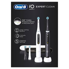 Oral-B iO Series 5 Expert Clean twin pack retail box with two toothbrush handles