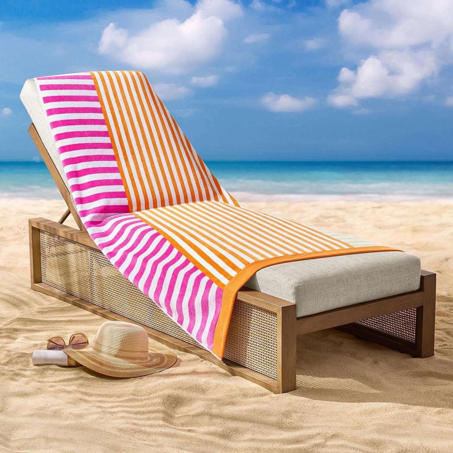 Member's Mark 2-Pack Oversized Beach Towel, 40" x 72"