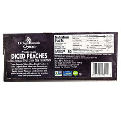 Orchard Naturals Organic Diced Peaches, 4 oz, 24-count - USA MEGA SHOP