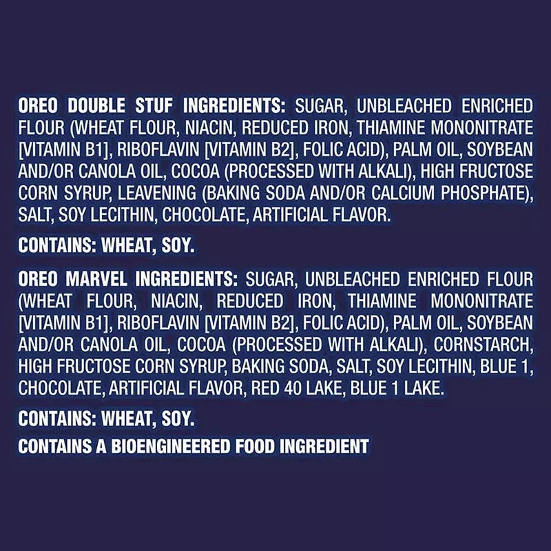 Oreo Chocolate Sandwich Cookies, Marvel Stuf Of Legends, Variety Pack, 40 ct. - USA MEGA SHOP