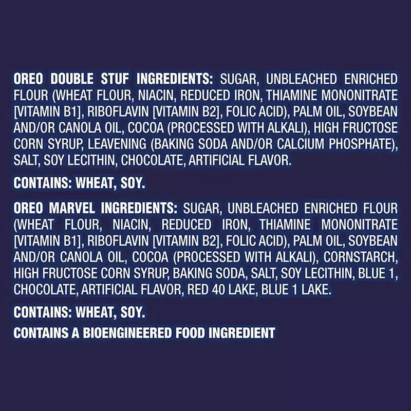 Oreo Chocolate Sandwich Cookies, Marvel Stuf Of Legends, Variety Pack, 40 ct.