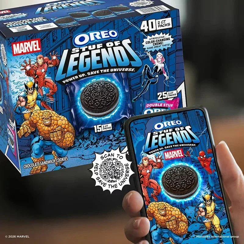 Oreo Chocolate Sandwich Cookies, Marvel Stuf Of Legends, Variety Pack, 40 ct.