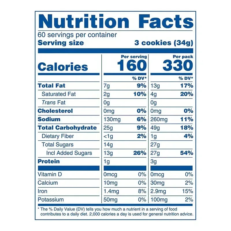 Oreo Chocolate Sandwich Cookies, Snack Packs, 30 pk./2.4 oz.