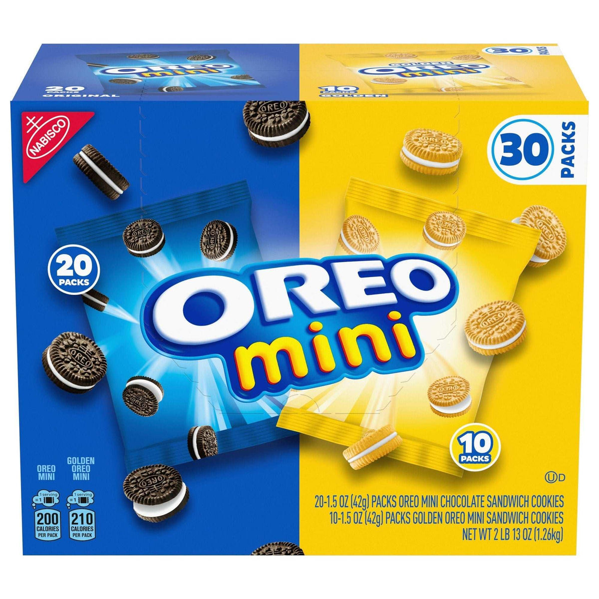 Oreo Mini Sandwich Cookies, Variety Pack, 1.5 oz, 30-count - USA MEGA SHOP