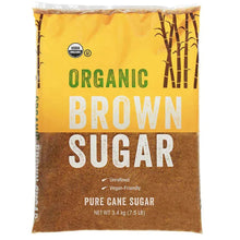 Organic brown sugar bag, USDA Organic, pure cane sugar, 7.5 lb