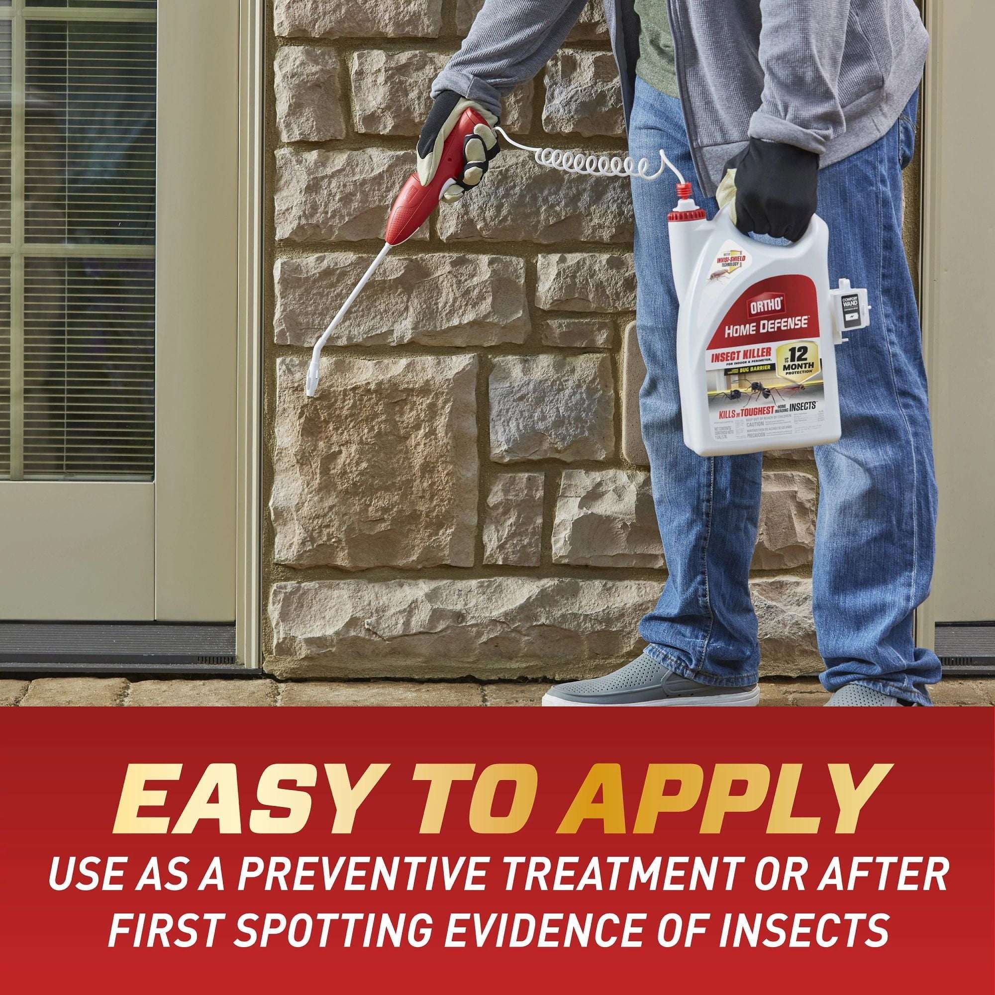 Ortho Home Defense Insect Killer for Indoor & Perimeter2 with Comfort Wand, 1 gal.