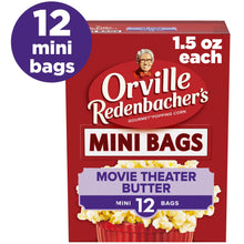 Microwave popcorn mini bags box, Movie Theater Butter, 1.5 oz, 12 count