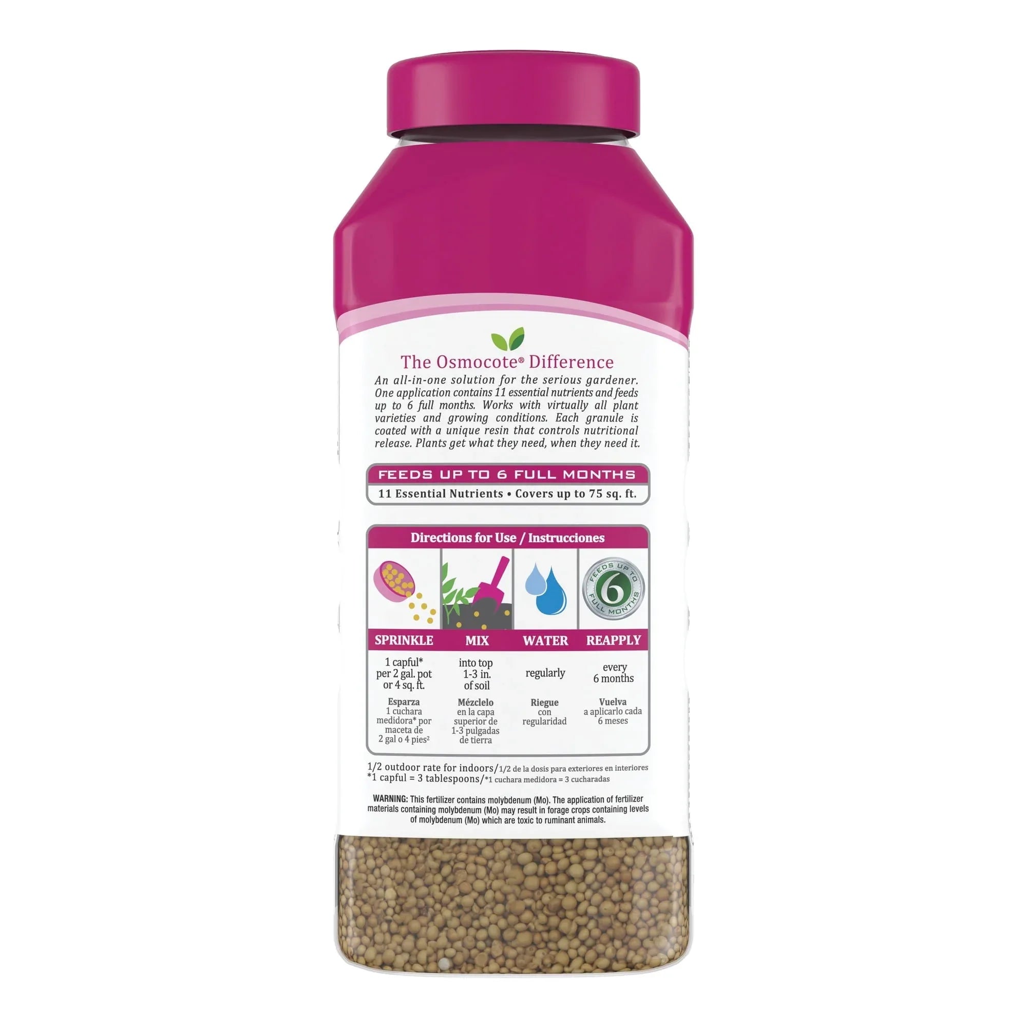 Osmocote Smart Release Plant Food Plus Fertilizer, 1 lb for Outdoor and Indoor Plants