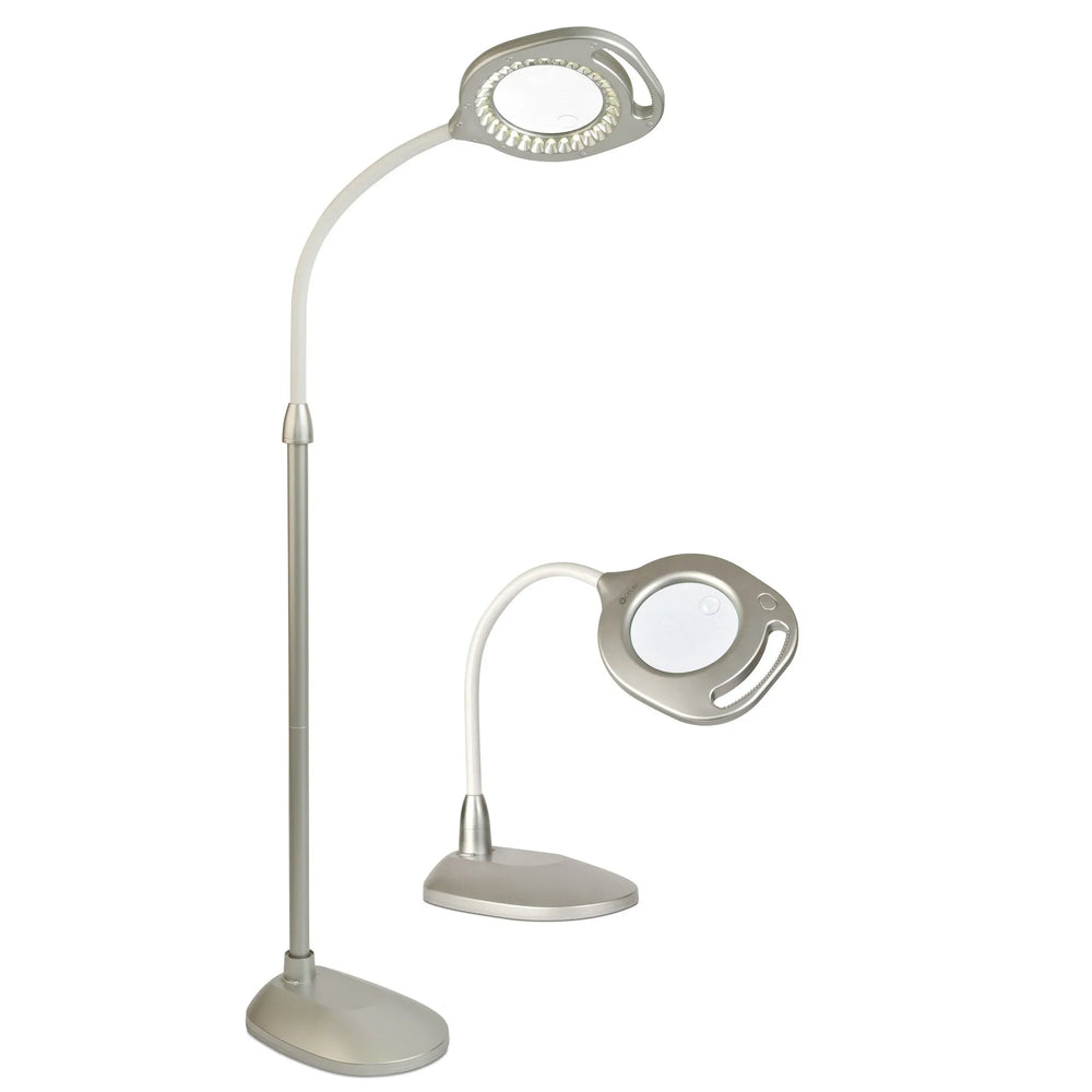 OttLite 2-in-1 LED Magnifier Floor and Desk Lamp - USA MEGA SHOP