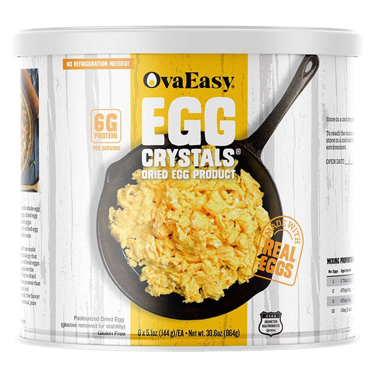 OvaEasy Whole Egg Crystals #10 Cans, 2-pack (144 Total Eggs) - USA MEGA SHOP