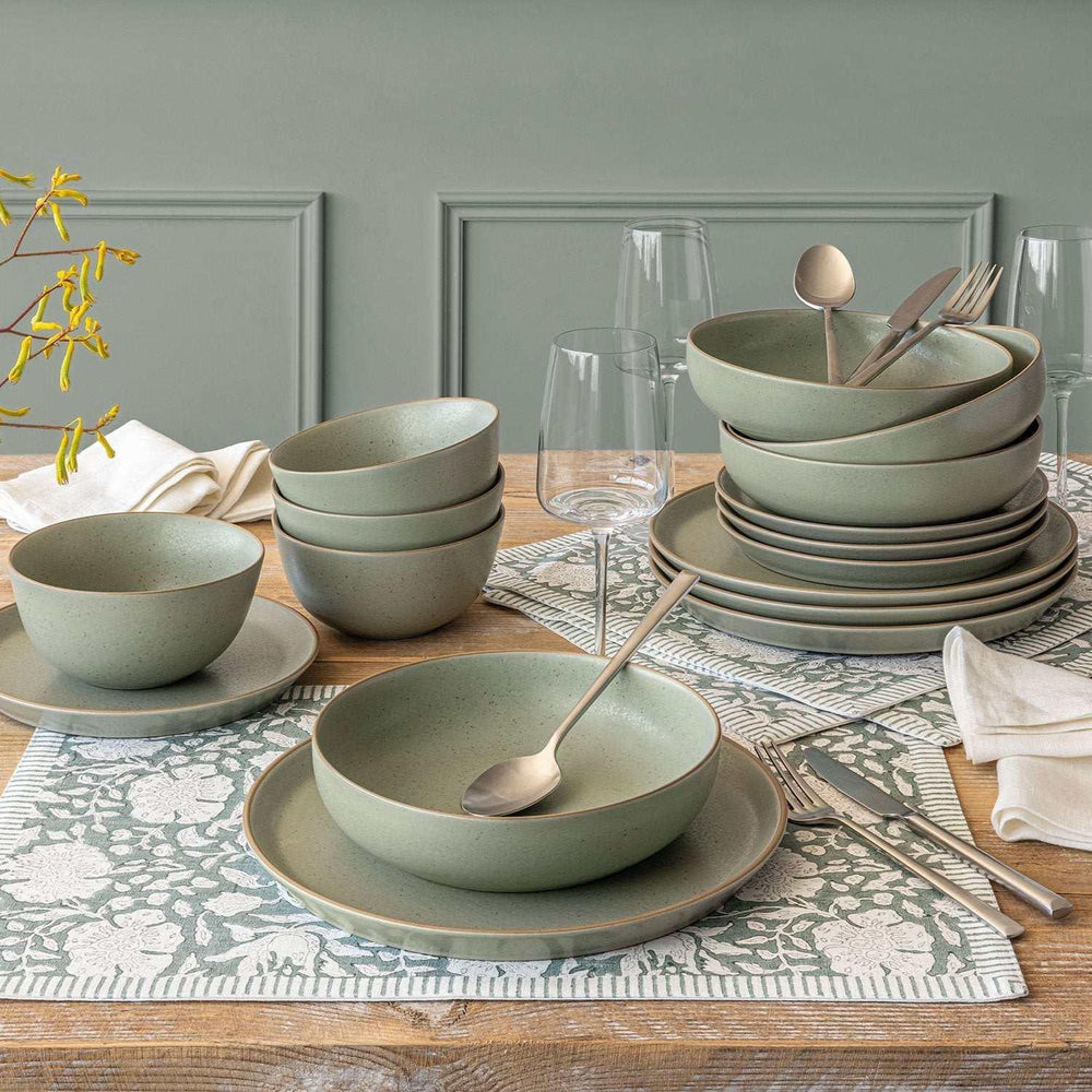 Over&back 16-Piece Artisan Stoneware Dinnerware Set - USA MEGA SHOP