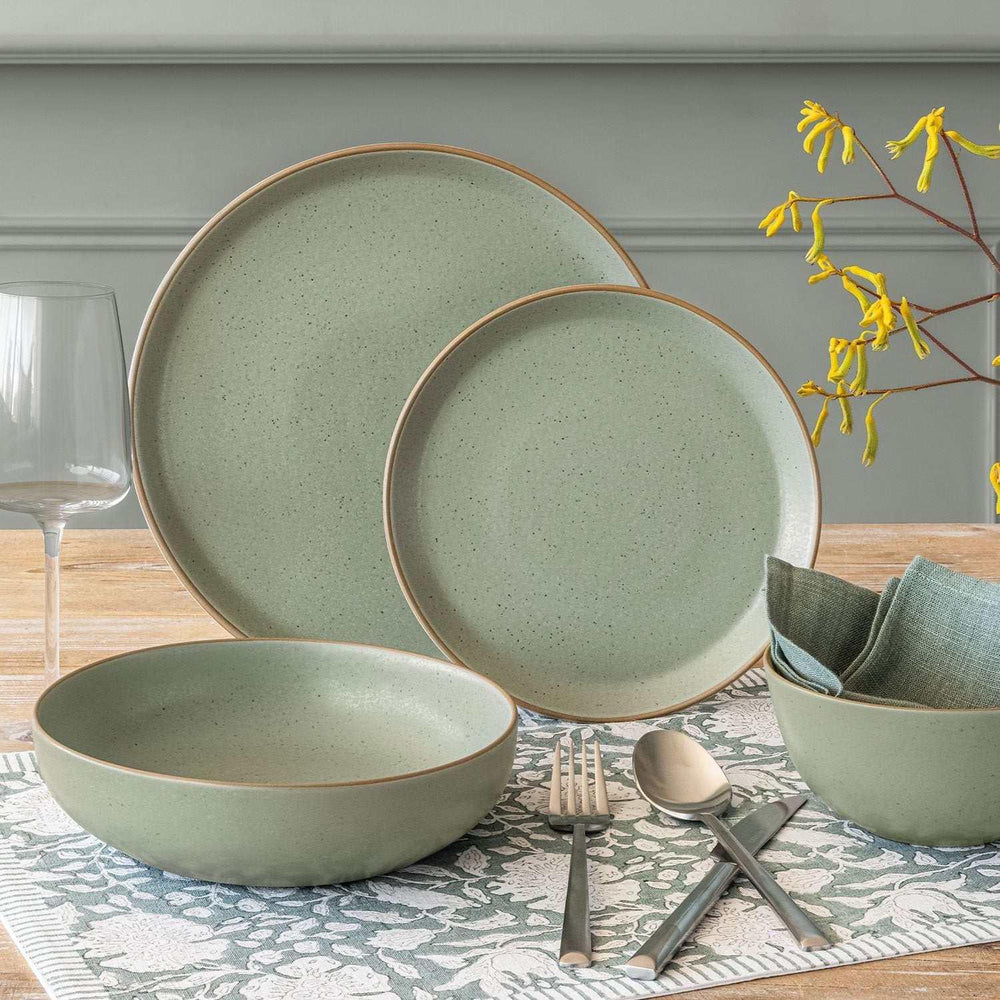 Over&back 16-Piece Artisan Stoneware Dinnerware Set - USA MEGA SHOP