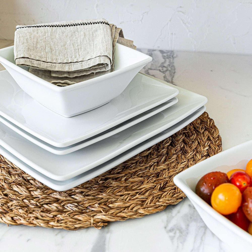 Over&back 32-Piece Squared Dinnerware Set - USA MEGA SHOP