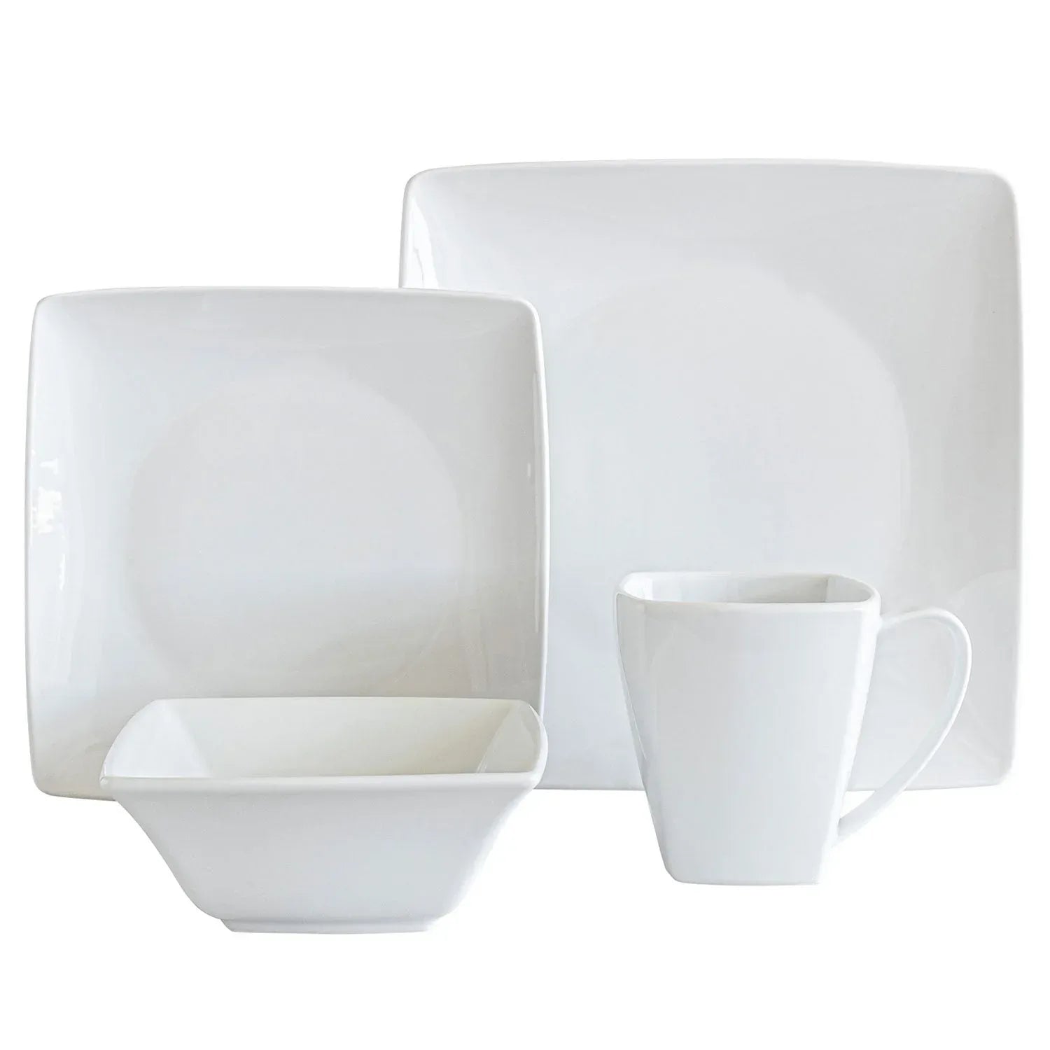 Over&back 32-Piece Squared Dinnerware Set - USA MEGA SHOP