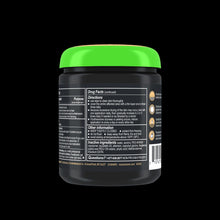 Acne cleansing pads jar back label with directions and ingredients text