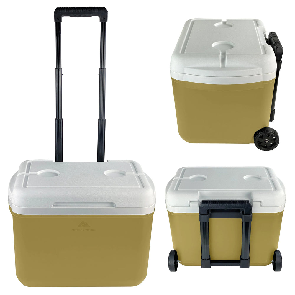 Ozark Trail 30 Quart Capacity Hard Side Wheeled Cooler, 42-Can, Blue - USA MEGA SHOP