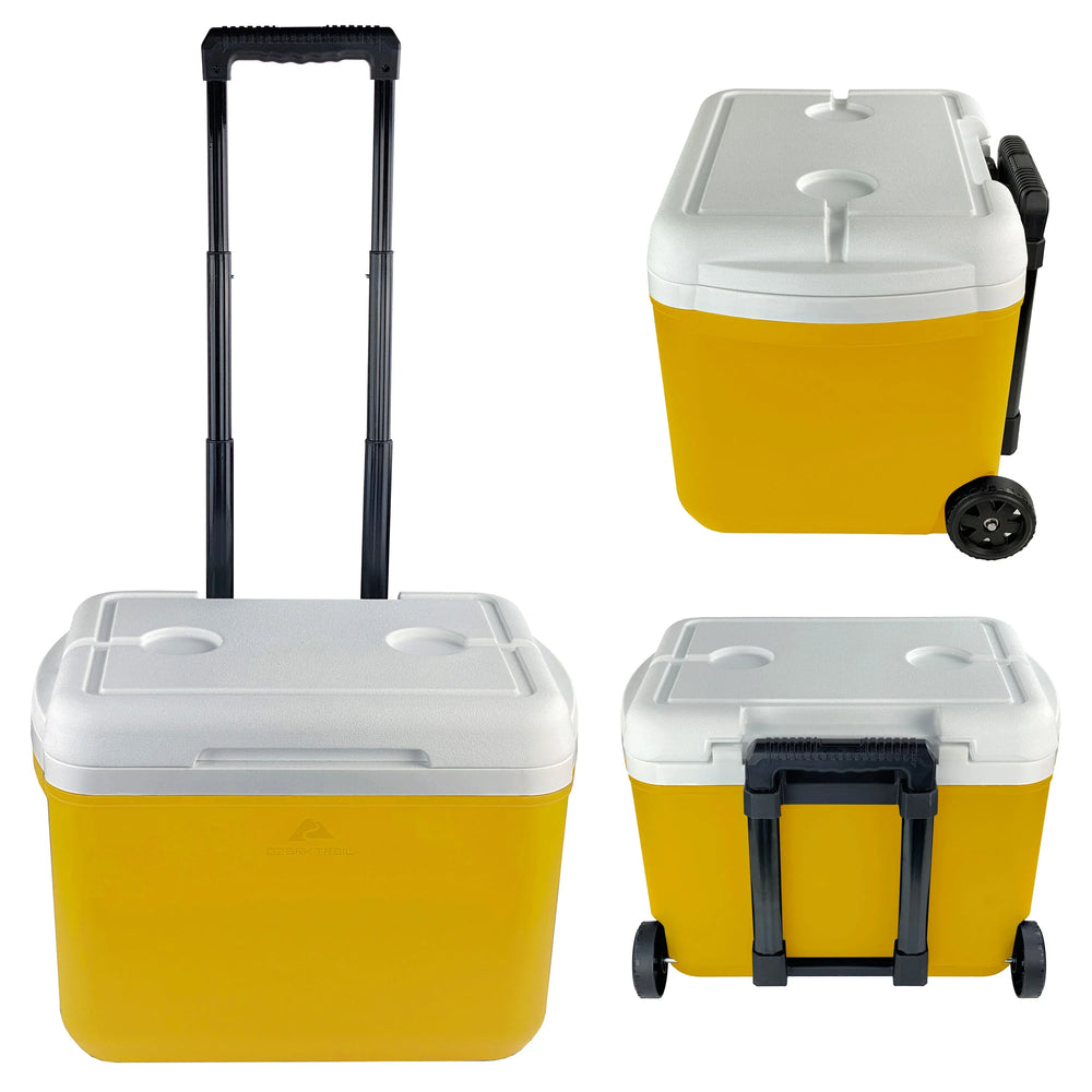 Ozark Trail 30 Quart Capacity Hard Side Wheeled Cooler, 42-Can, Blue - USA MEGA SHOP