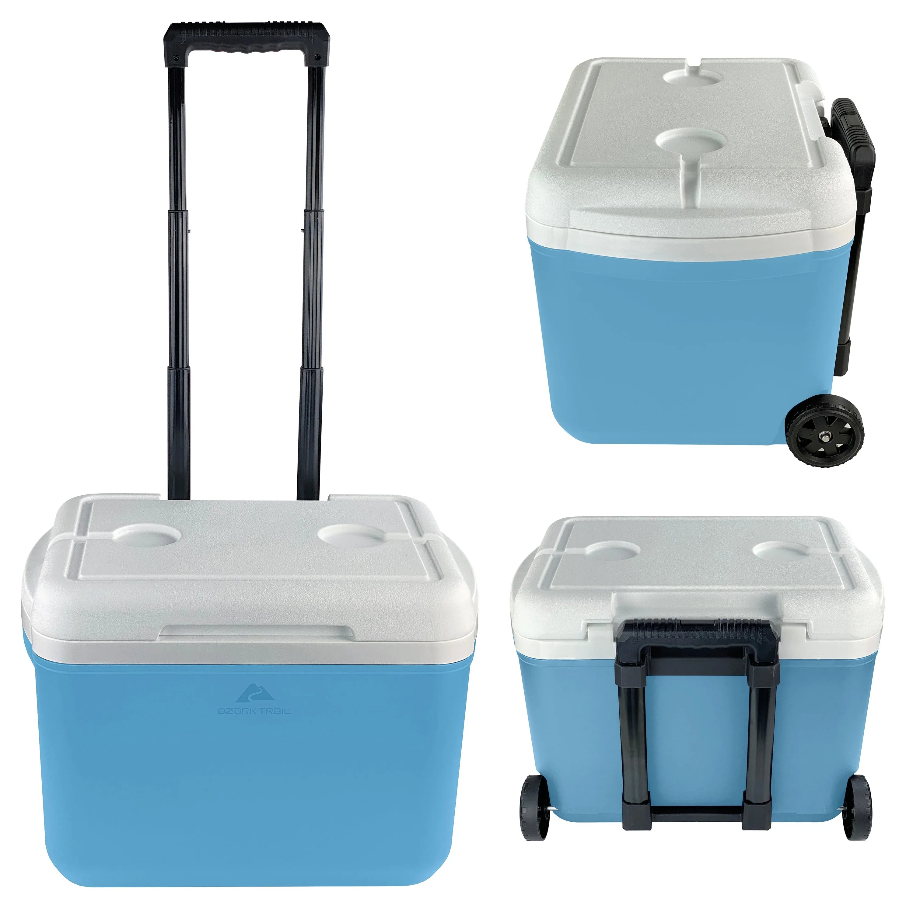 Ozark Trail 30 Quart Capacity Hard Side Wheeled Cooler, 42-Can, Blue - USA MEGA SHOP