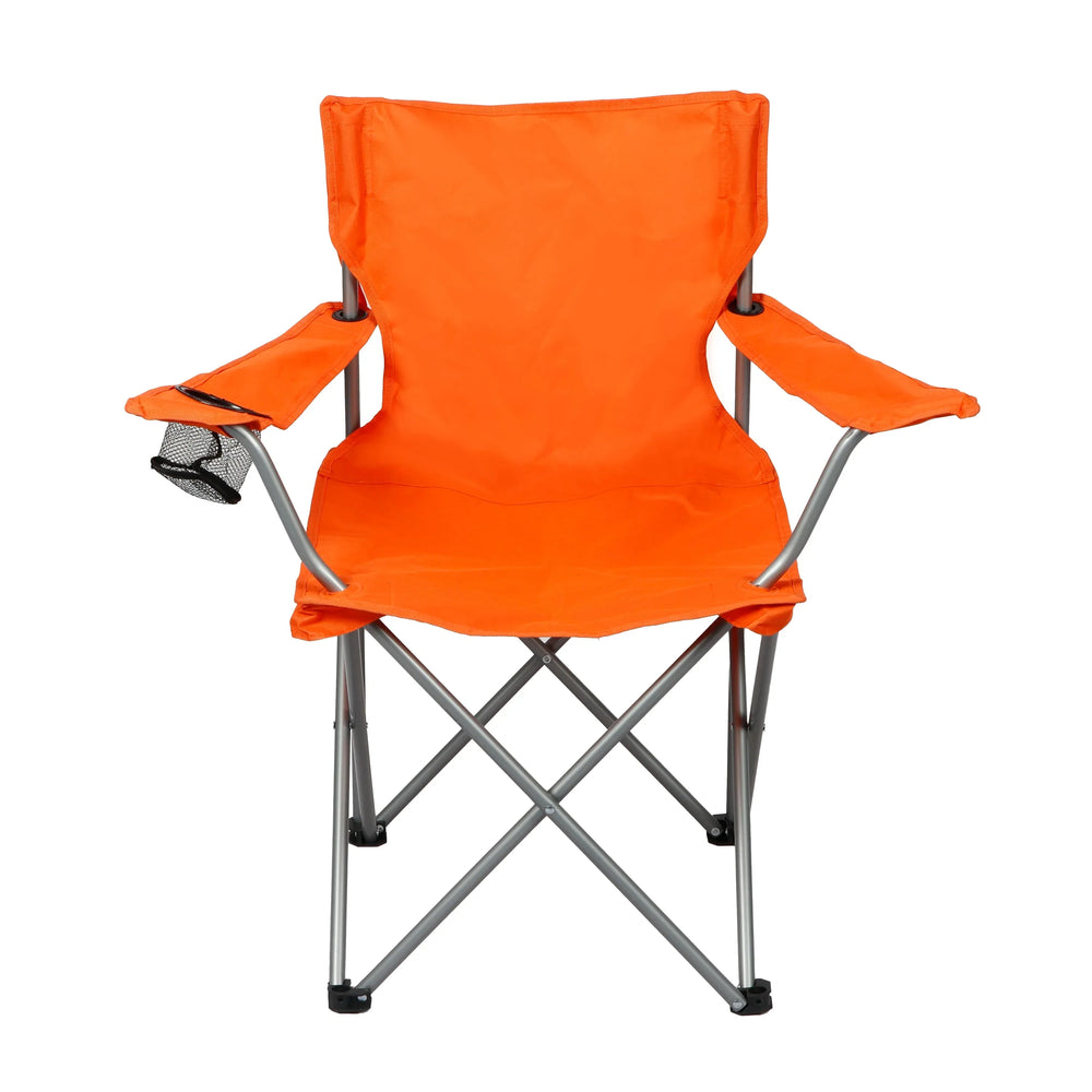Ozark Trail Quad Folding Camp Chair with Cup Holder, Black - USA MEGA SHOP