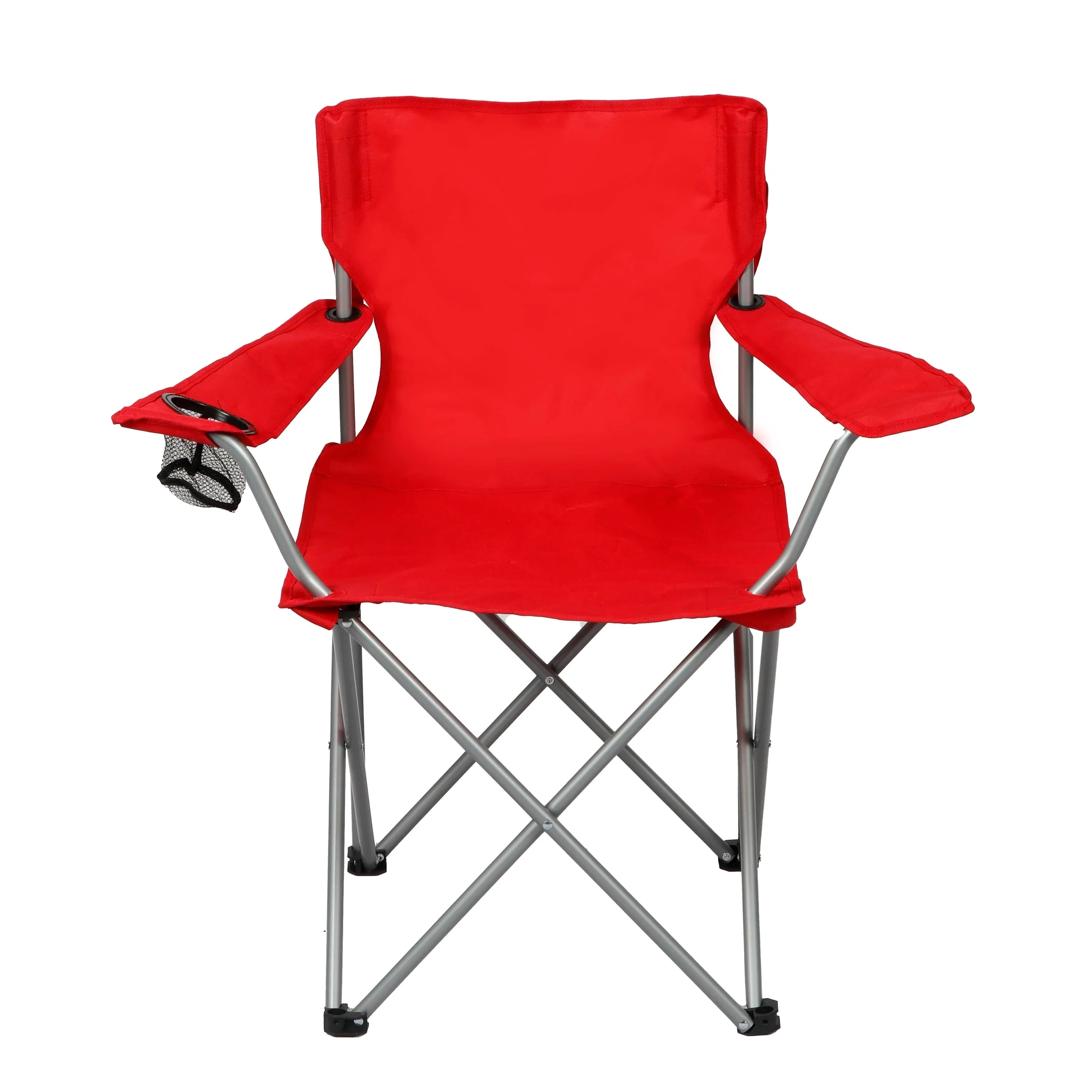 Ozark Trail Quad Folding Camp Chair with Cup Holder, Black - USA MEGA SHOP